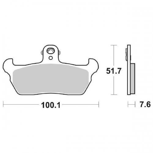 SBS Pastiglie Freno Ceramica Per Kymco Super Dink 125/300 - P204Hf, Unisex, Qualità OE